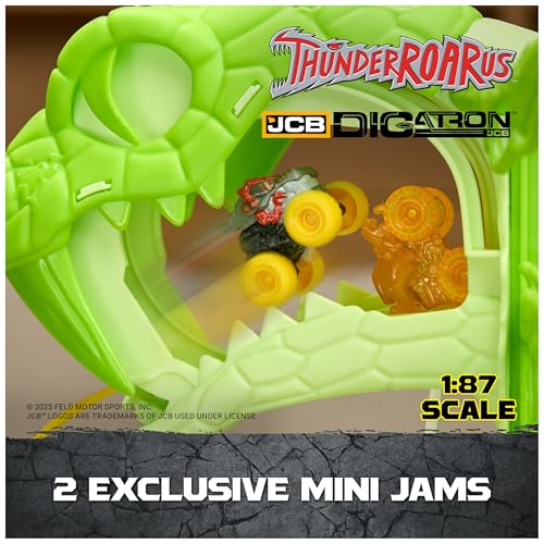 Image of Monster Jam Mini Jams Cobra's Crazy Escape Motorized Playset | Includes 2 Mini Trucks & Motorized Track, High-Speed Action, Holds up to 6 Mini Trucks, Toys for Ages 3 and Up