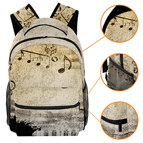 Bolsos de hombro de música retro para senderismo y camping en la naturaleza 3