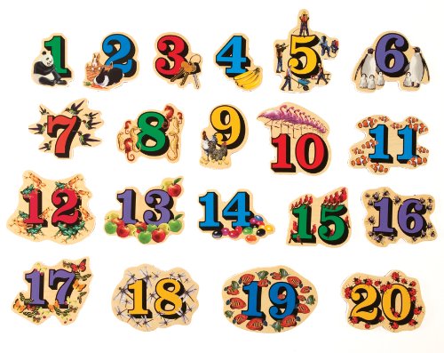 Image of TS Shure by Bendon Numbers Counting 26-Piece Magnafun Educational Wooden Magnets Pre-School Kindergarten Learning 50502
