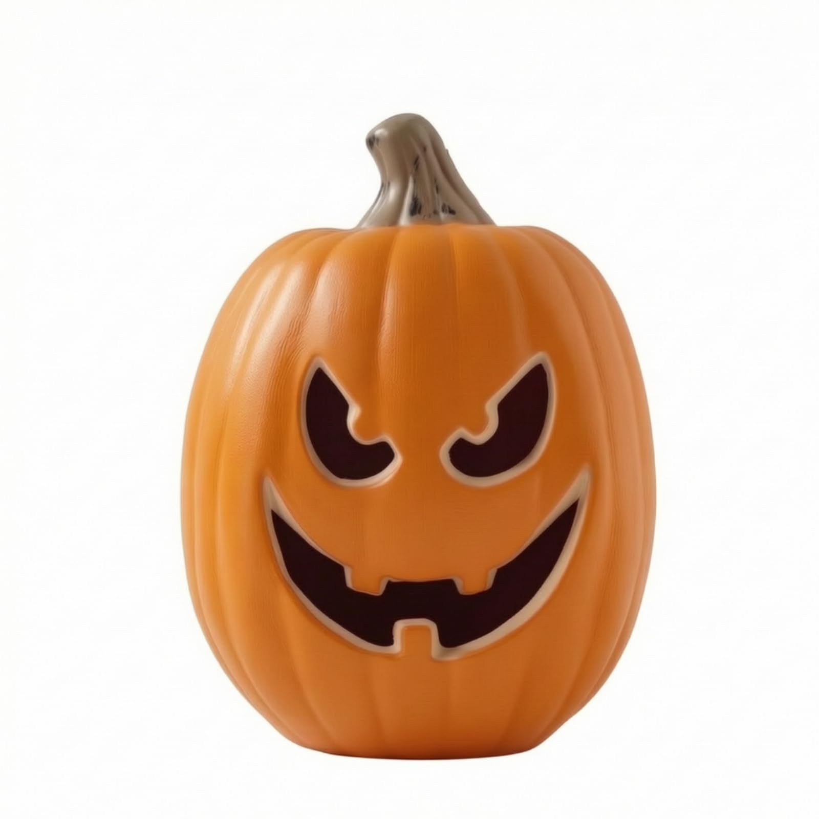 Halloween Lampada Lanterna Zucca Decorazione Illuminazione Scultura Faccia Plastica Leggera Portatile Luce Calda Intaglio Realistico Adatta per, Arancione A, 14 Pollici | Decorativa, Luminosa, Lanterna di Zucca, per Ingresso