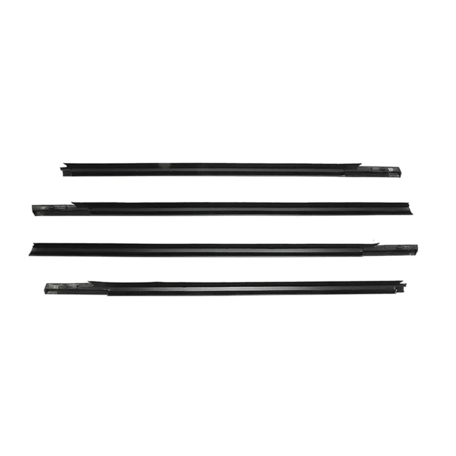 Glilar Black Automotive Window Seals Compatible With C&Itroen For Elysee 2014-2016 4Pcs Car Weatherstrip Seal Strips Door Moulding Trim Glass Replacement(Black)