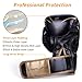 Liberlupus Cool Style Boxing Gloves for Men & Women, Boxing Training Gloves, Kickboxing Gloves, Sparring Gloves, Heavy Bag Gloves for Boxing, Kickboxing, Muay Thai, MMA(Black & Golden, 12 oz