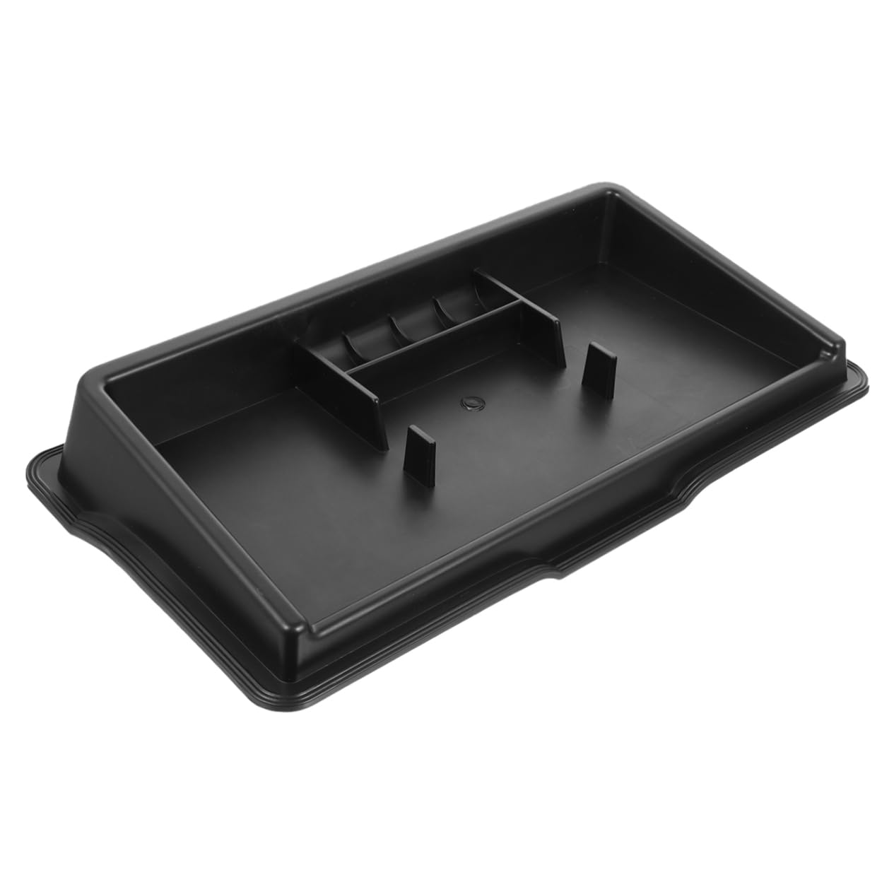 PLAFOPE Supporto Telefono Auto da Cruscotto in Abs Nero, Anti-sdrucciolo | Vaschetta Multiuso Lavabile, per Auto e Smartphone, Resistente All’usura, Formato Compatto