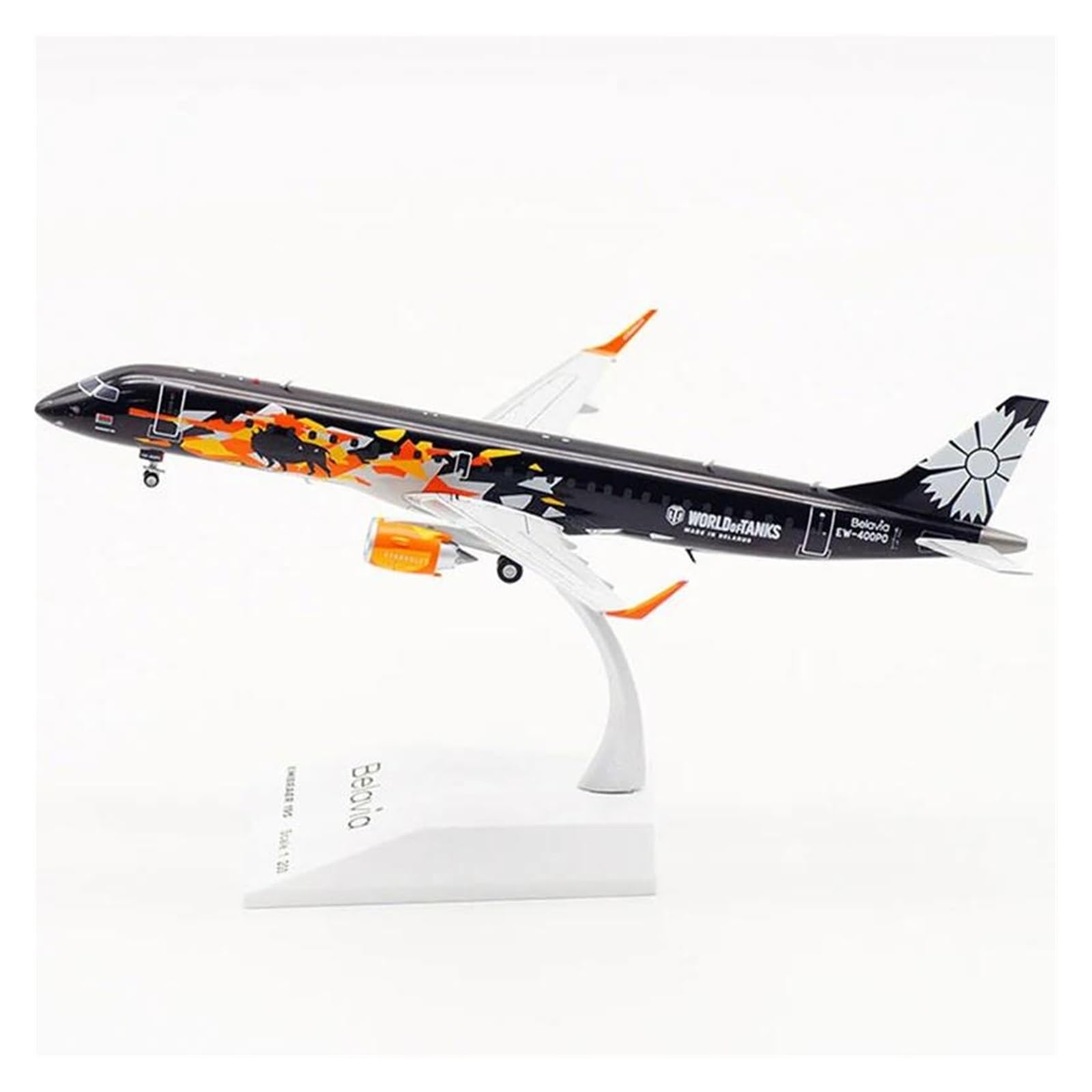 Modelo de avión Emb-190 Belavia a escala 1:200 coleccionable de aleación EW-400PO