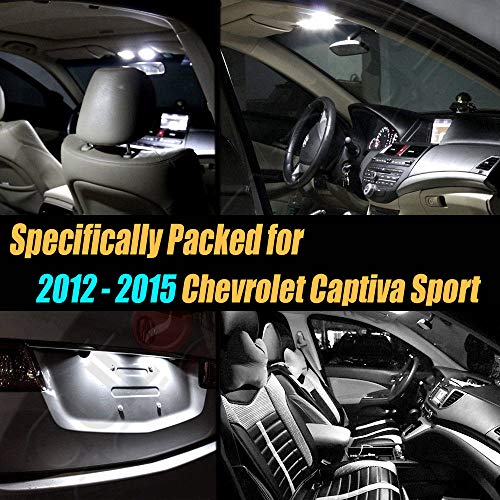 8Pc Super White 6000k Car Interior LED Light Bulb Kit miniatura 2