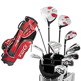 WORLD EAGLE F-01α メンズ ゴルフ クラブ フルセット レッド バッグver. 左用 フレックスR WE-J-F-01-MLH-RD