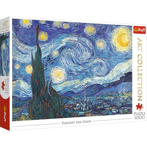 Trefl-Noche Estrellada Vincent Van Gogh Other License 1000 Piezas, Colección de Arte, Adultos y...