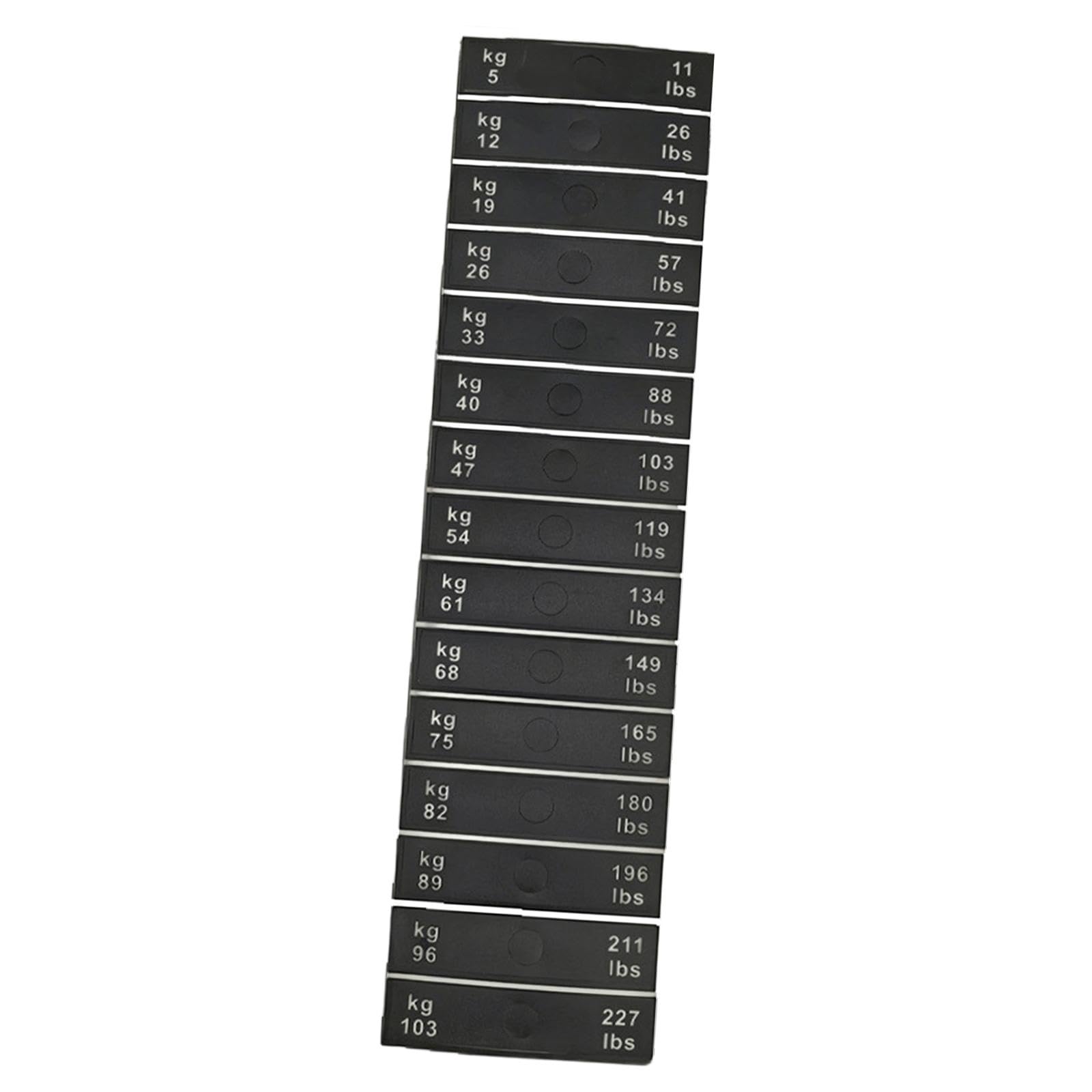 CAQYPVH Weight Stack Stickers As Weight Labels and Number Stickers for Marking Fitness Equipment Made of PC Material for Home Use, Length 9 cm