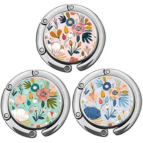 Bosketo Foldable Purse Hook Womens Bag Table Hanger Collection Desk Hooks for Purse Cover