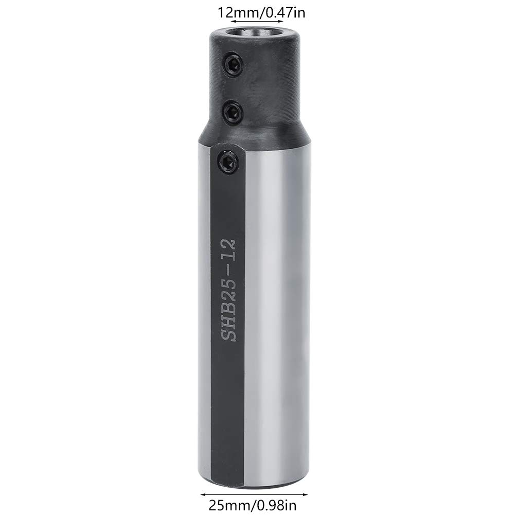 Hartmetall Bohrstange speziell entwickelt für Kleine Bohrung Innenloch mit Bohrstangenhalter und Drehwerkzeug Φ12mm SHB2512