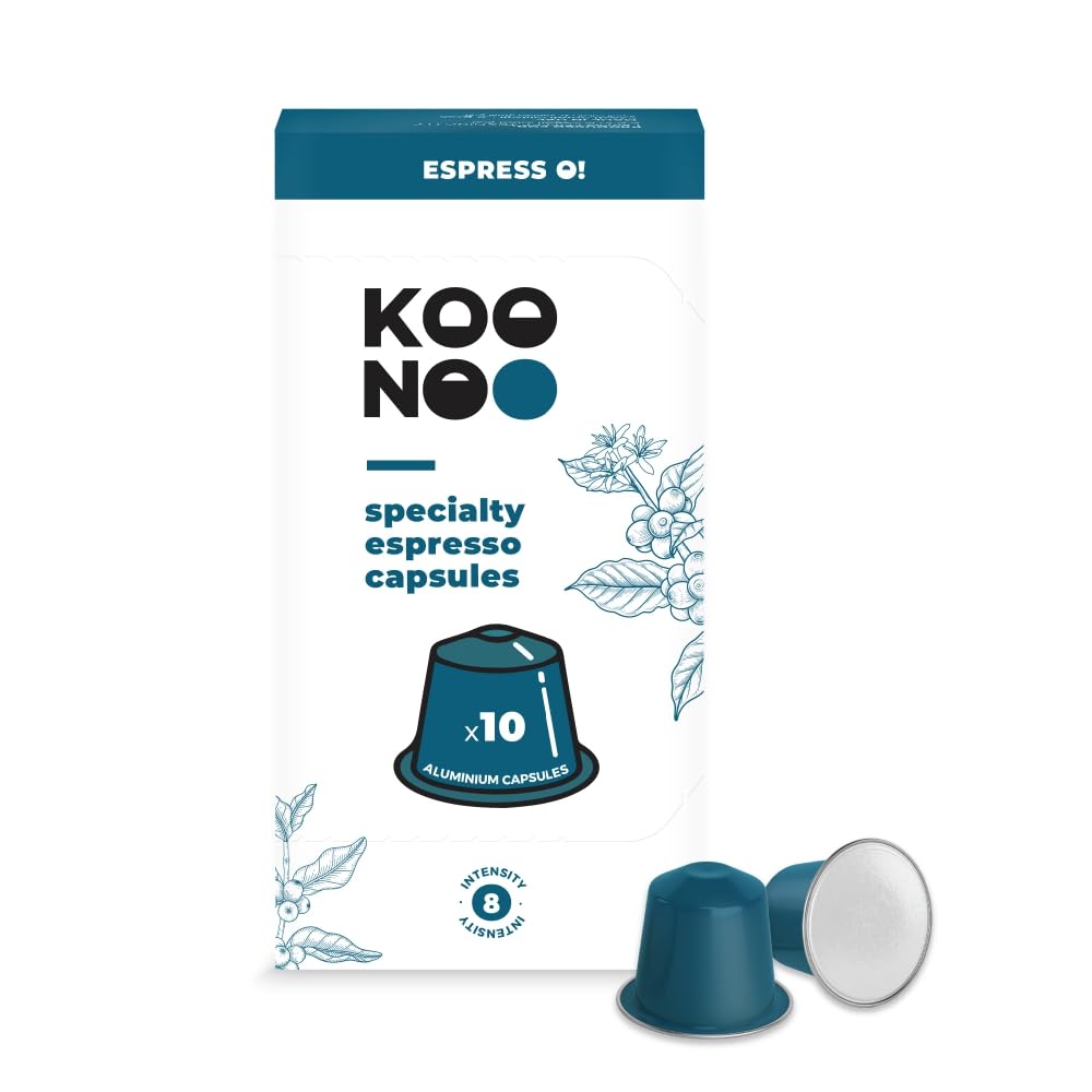 Koonoo Espresso | 10 x Nespresso Compatible Capsules | Dark Roast | Made in UAE