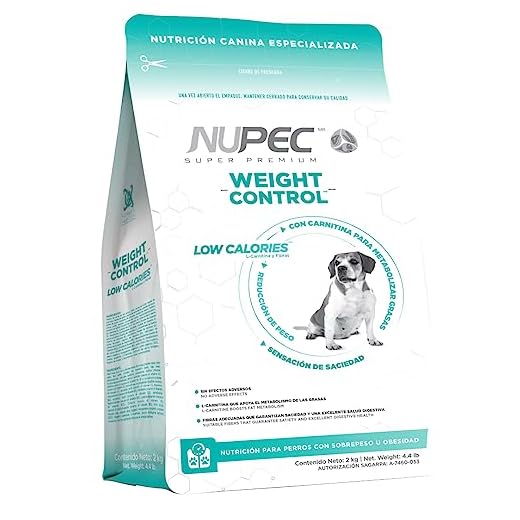 Nupec Food for Dogs, Weight Control, nutrition for overweight or obese dogs, presentation of 2 kg.