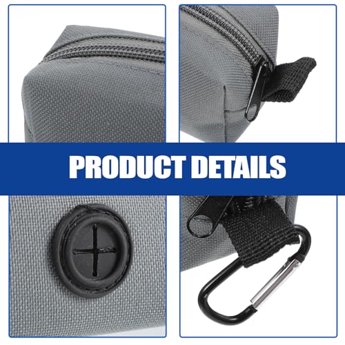 Image of 3pcs Dog Poop Bag Holder, Soft Portable Dog Poop Bag Dispenser, Dogs Waste Bags Holders for Leash for Walking /Running, Fits All Leash(Blue, Gray, Black)