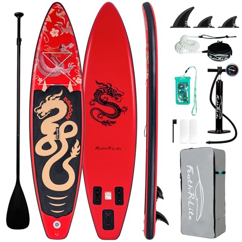 FunWater 11336 Inflatable Stand Up Paddle Board with Premium SUP Paddleboard Accessories Wide Stable Anti-Slip EVA Deck Paddle Boards for Adults & Youth of All Skill Levels