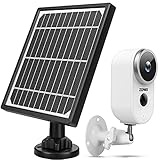 Outdoor Security Camera System Wireless, 1080P Solar Powered Home Security Camera System with Rechargeable Battery, Waterproof, Motion Detection, 2-Way Audio, Night Vision, SD Storage and Solar Panel