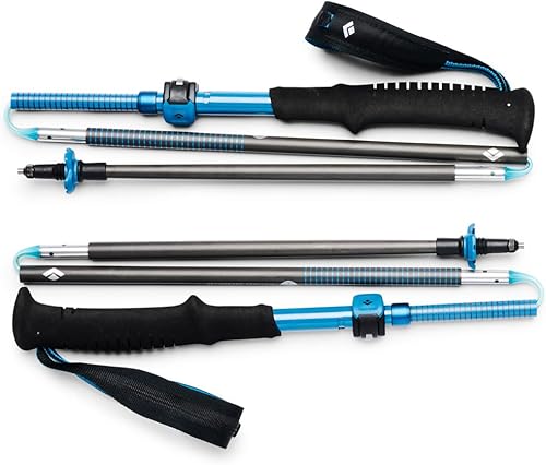 Miniatura 3 de Black Diamond Distance Carbon FLZ - Bastones de senderismo y correr, par de bastones de senderismo plegables, ultraligeros y de longitud ajustable