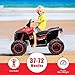 Kids ATV, Kids Electric Toy Car with Lights, 2 Driving Modes, with Remote Control, Music Mode, Halloween, Suitable for Kids Aged 4-14