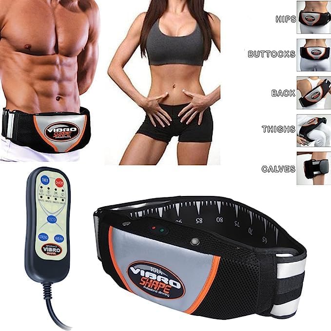 Ncry Electric Relaxing Abdominal Belly Vibro Shape Vibrating Heating Waist Belt 3