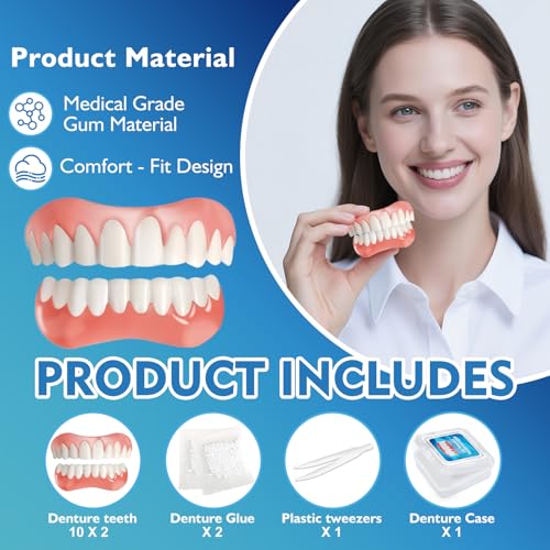 image for Aikaplus Moldable False Teeth - Veneers Teeth for Women & Men, Silicon