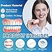 Moldable False Teeth - Snap on Veneers Teeth for Women & Men, Silicone Dentures Set for Both Upper and Lower, DIY Temporary Dentures at Home Within Minutes Fix Your Smile 1Pack