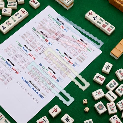 Mahjong Guide Line Finder Set 4 piezas acrílico miniatura 6