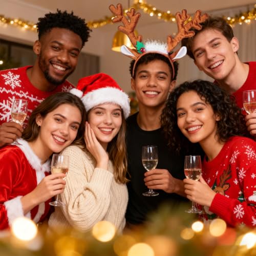 Toyvian Weihnachtsstirnband-Rentier-Geweih-Haarreifen für Weihnachtskostümparty