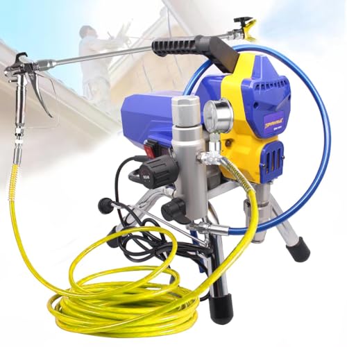 Image of TOMAHAWK PXL-9999 750W Airless Paint Sprayer - 1.2L /Min Flow Rate High Pressure Hose 3000PSI Spraying Machine,Blue