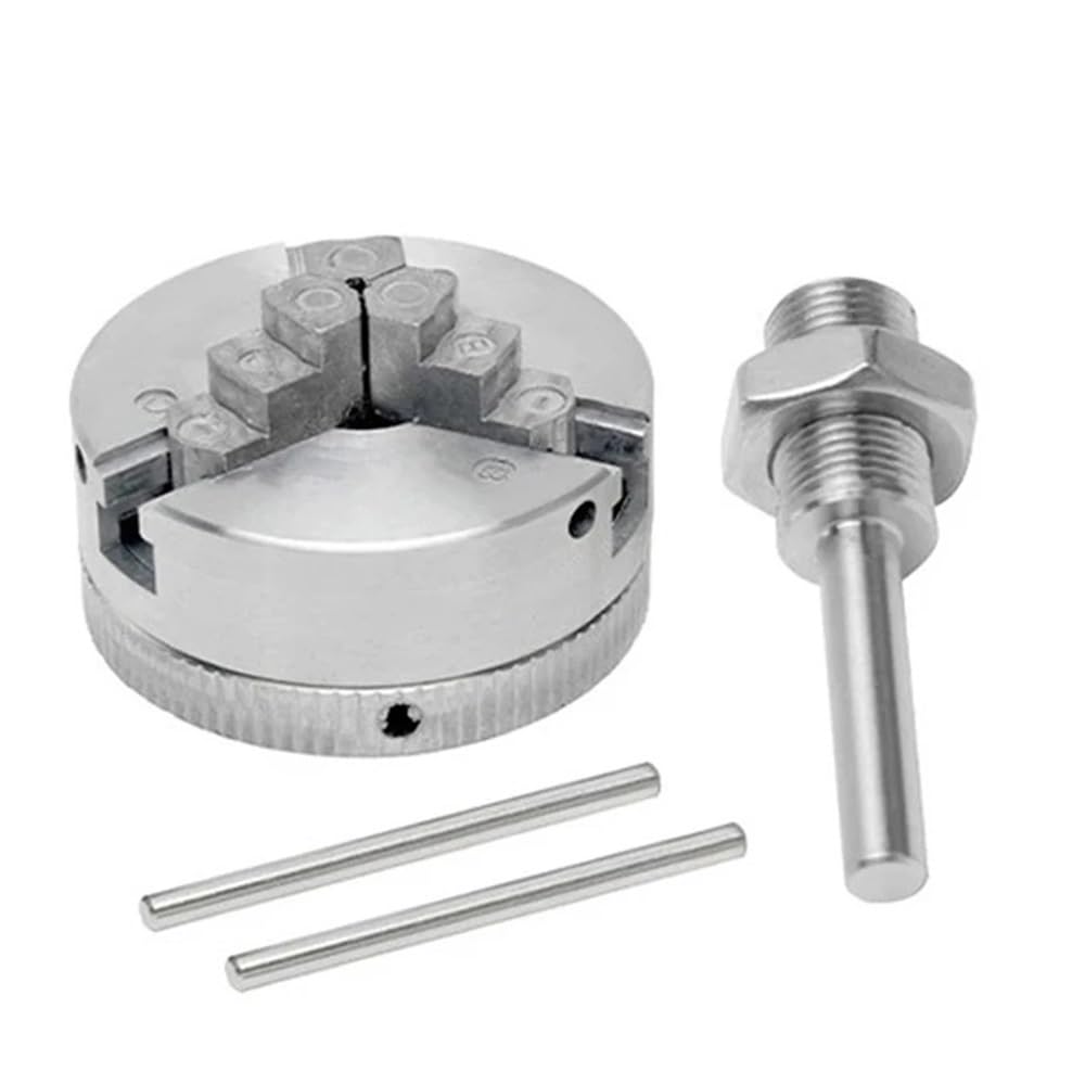 Z011 Mini trapano in acciaio Mandrino in metallo a 3 griffe Mandrino for tornio manuale Morsetto a ganascia Mandrino manuale Macchina indipendente