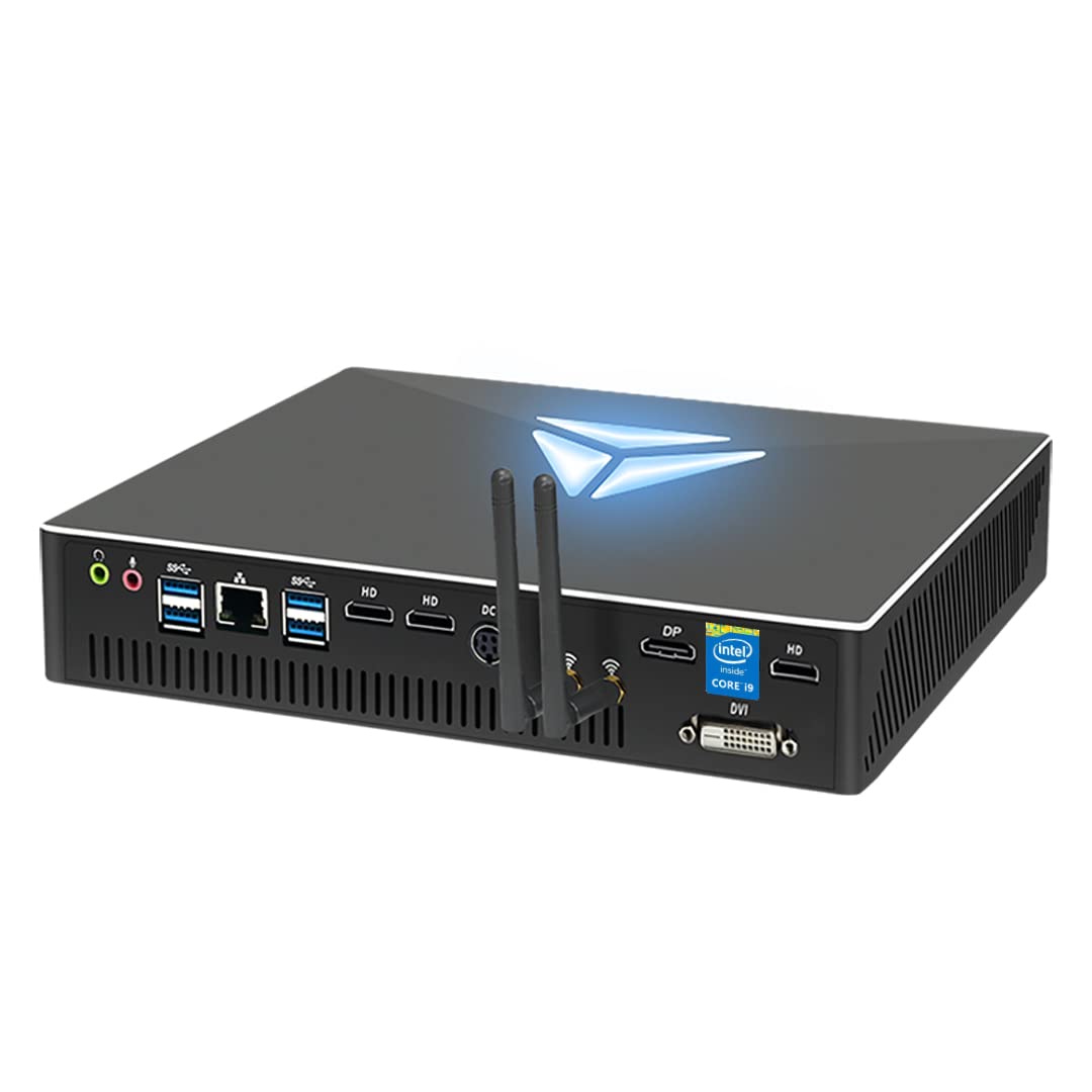 Mini Desktop Computer, Micro PC with Core i9-10900F, 32G DDR4| IT SSD, GTX1650, Dual Monitor Capable