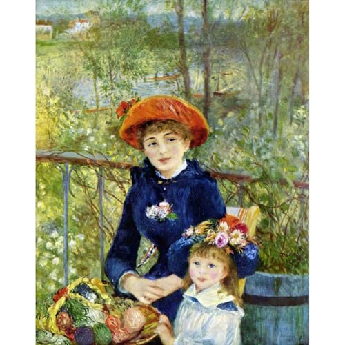 Affiche de Renoir sur la terrasse poster ARTICULOZY grande taille 76x101 cm déco murale
