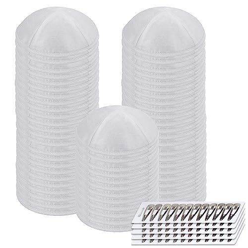 Image of Zion Judaica Deluxe Raw Silk Kippot Bulk Packs or Single Kippah Includes Free Clips