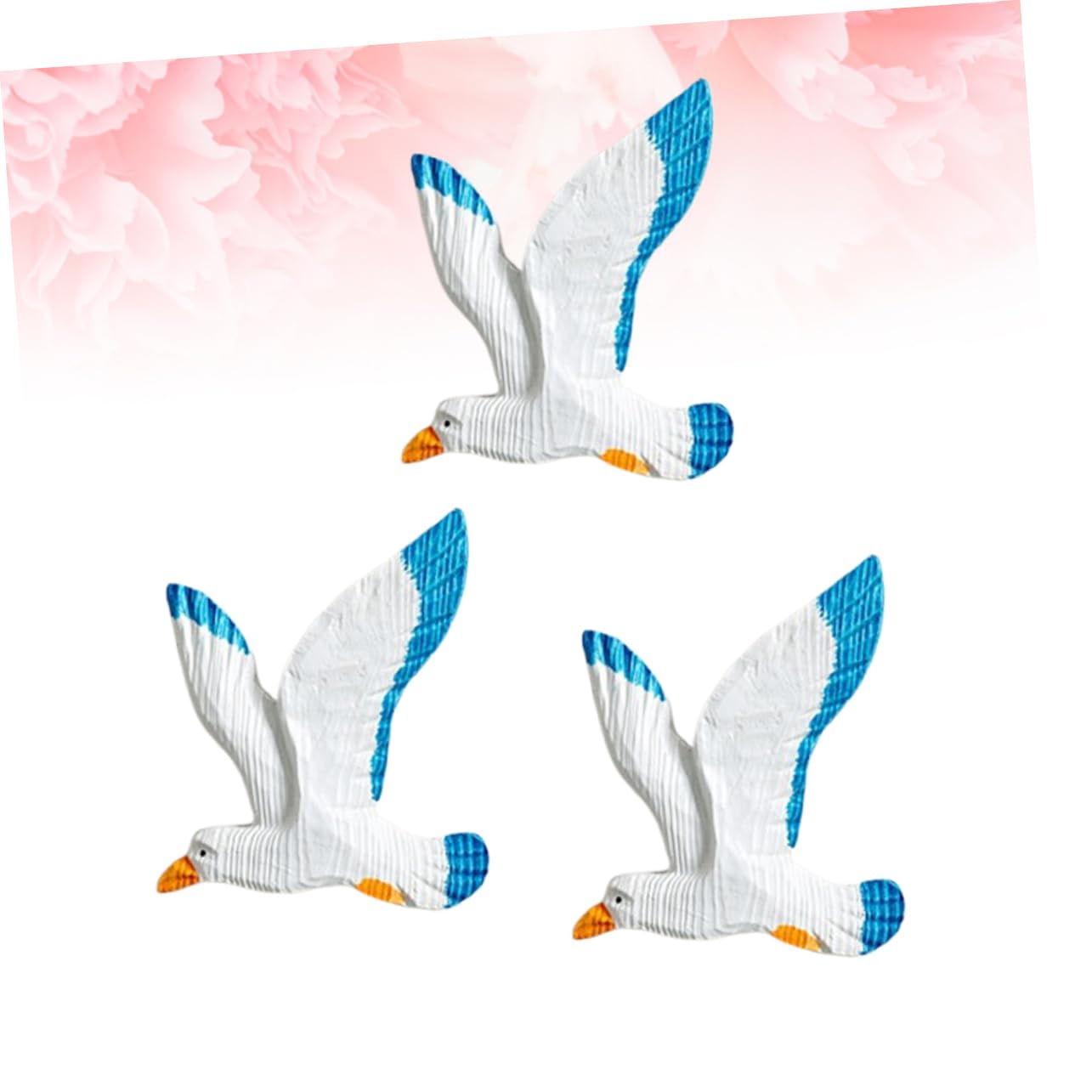 Ciieeo 3pezzi Gocce di Uccelli Appese di Resina Gabbiani da Parete Uccelli Creativi Ciondolo per Casa Gabbiani di Decorazione da Soffitto