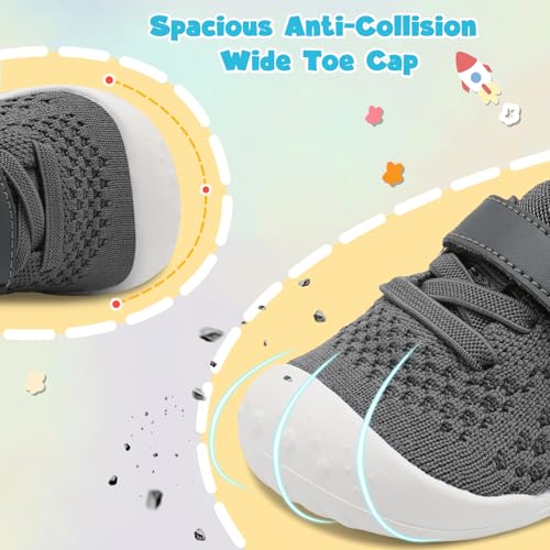 LeIsfIt Baby Shoes Girls Boys First Walking Shoes Infant Sneakers Crib Shoes Lightweight Non-Slip Shoes2
