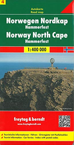 Norwegen Nordkap - Hammerfest, Autokarte 1:400.000: Touristische Informationen. Fähren. Ortsregiste Norwegen Nordkap - Hammerfest, Autokarte 1:400.000: Touristische Informationen. Fähren. Ortsregiste