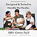 hedley & bennett Essential Apron - Professional Chef Apron with Pockets - Kitchen Apron for Men - Grilling Apron - Chef Aprons for Men - Apron for Women - 8oz 100% Cotton Canvas Fabric - Char Grey
