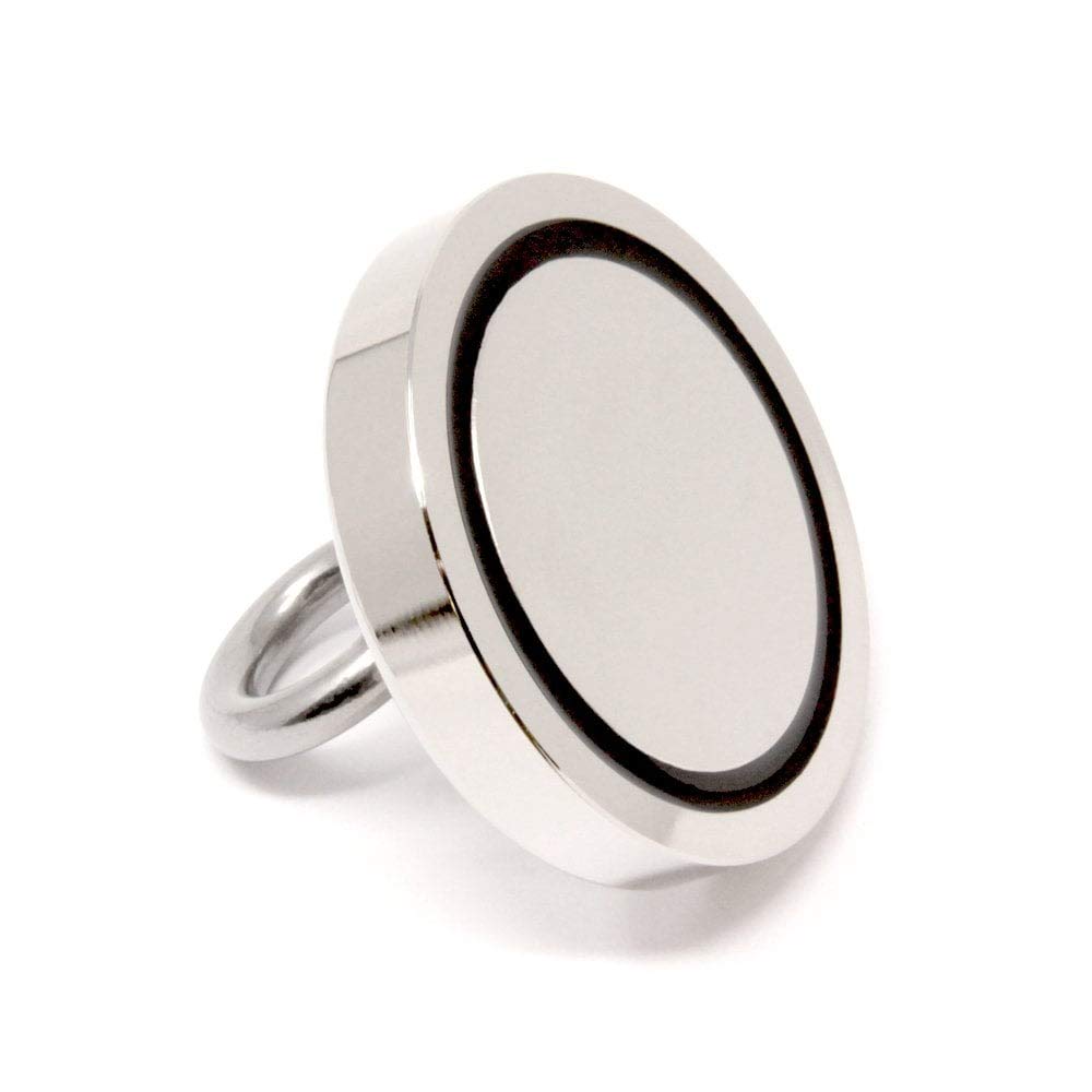 Magnete Di Serraggio Tornante Della Macchina Per Neodimio Con Eyebolt M12 Per Pesca A Magnete, Caccia Al Tesoro, Recupero, Tenuta, Impiccagione E Visualizzazione Di Oggetti - 100mm Dia - 380kg