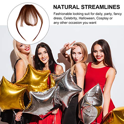 Lurrose Prendedor de franjas de cabelo Extensões de cabelo Franja Prendedor reto na franja peruca pa