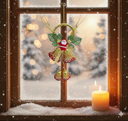 Image of Hanging Bells Decor Christmas Decoration | Items for Home & Office | Festive Hangings, Ornaments | PoPo Toys | Golden