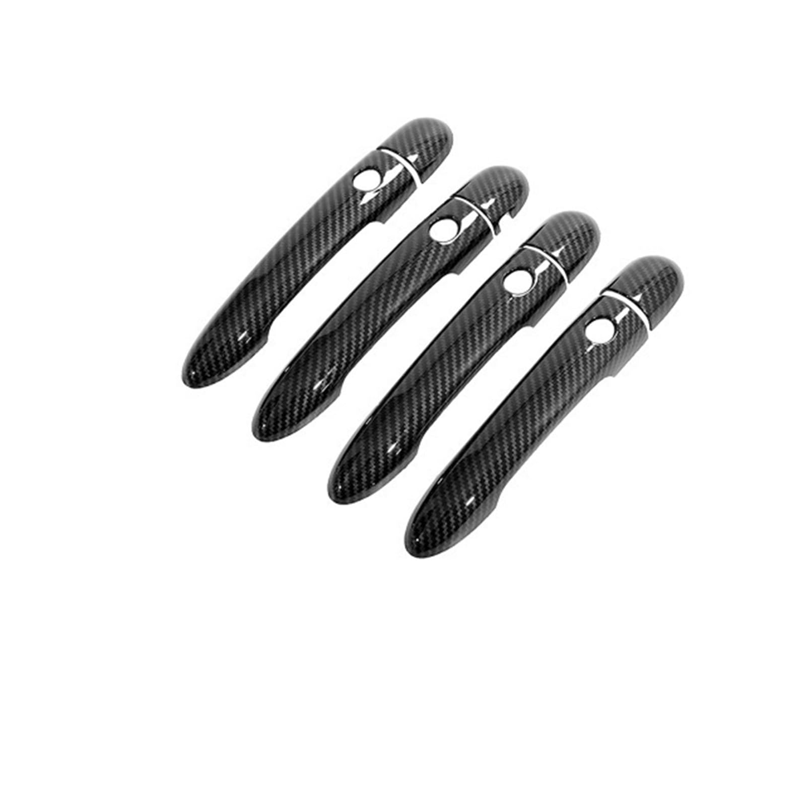 Drezzo Car Exterior Door Handle for Renault for Megane 2 II MK2 2003-2008 Car External Door Handle Cover Style Stickers(Handle 4 Buttons 1)