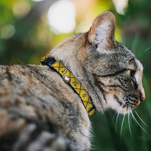 Collar de gato Harry Potter Hufflepuff ajustable y seguro 3