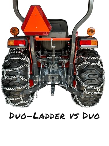 TireChain.com 15-19.5, 15 19.5 Duo Grip Tractor Duo Grip Tire Chains Set of 2