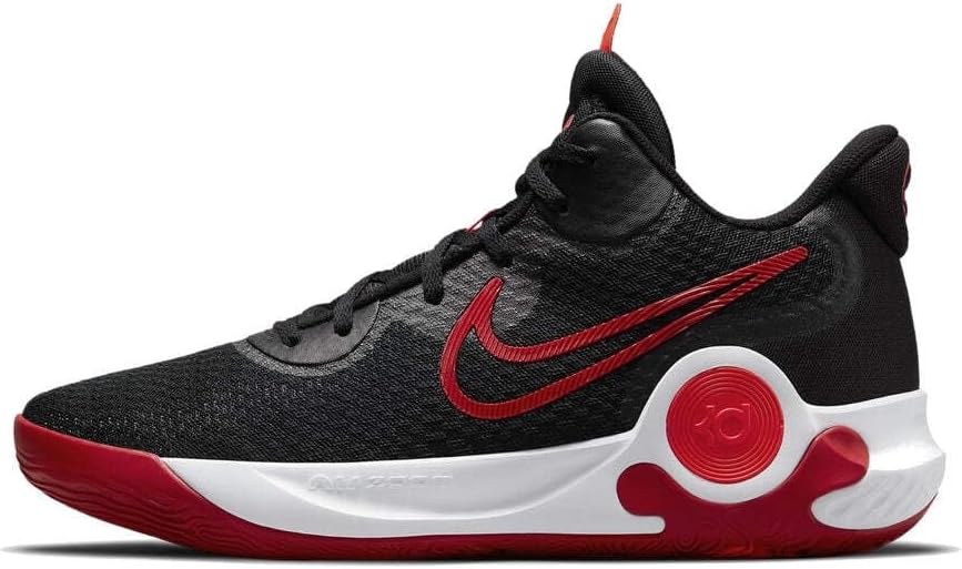 Men's KD Trey 5 IX Basketball CW3400-001 Sneakers, Black/White/Bright Crimson/University Red, 11.5