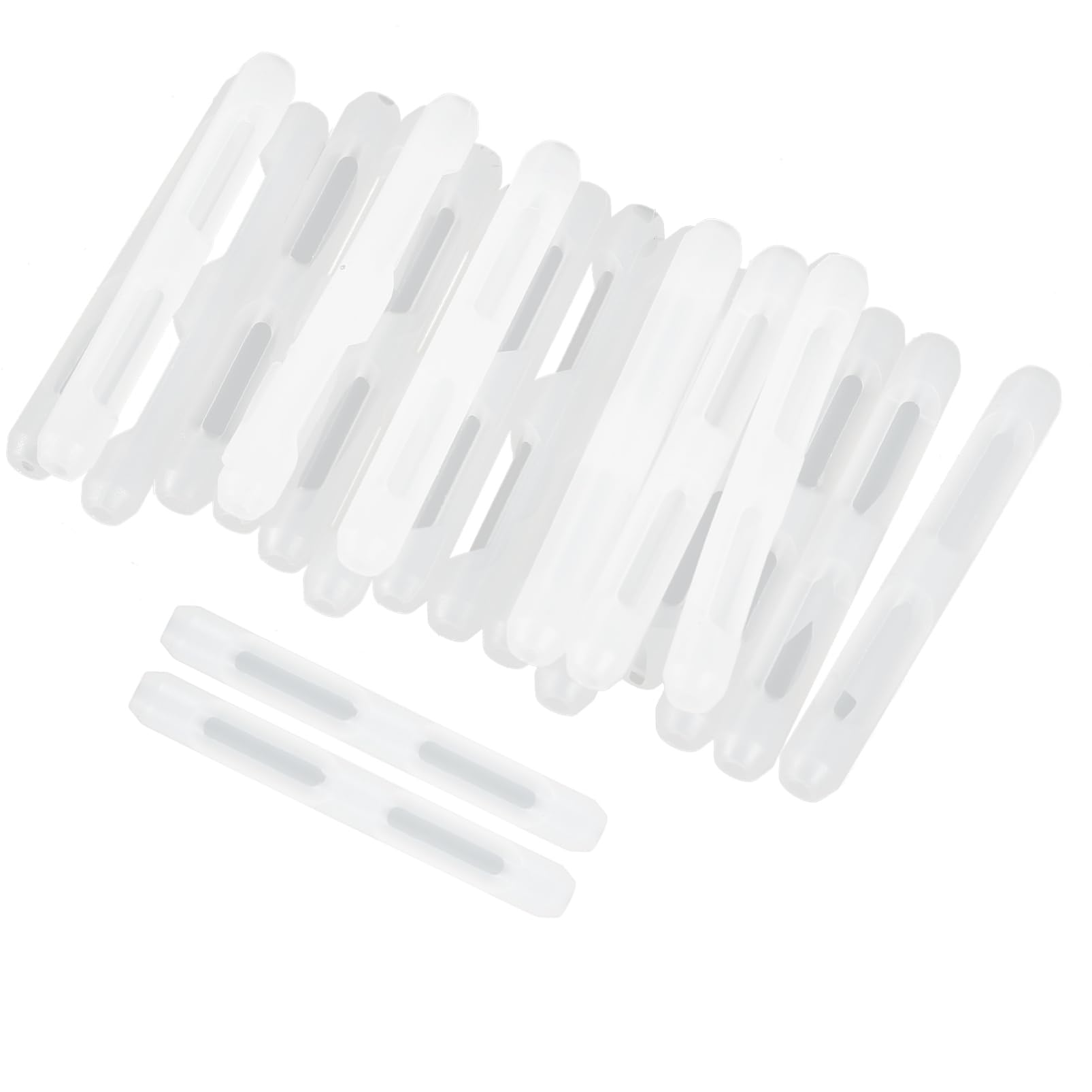 Gogogmee 10 Pairs Glasses Fixed Ear Support Eyeglass End Tips Eyeglasses Leg Covers Glasses Ear Practical Glasses Covers Sports Glasses Eyeglass Cushions for Ears White