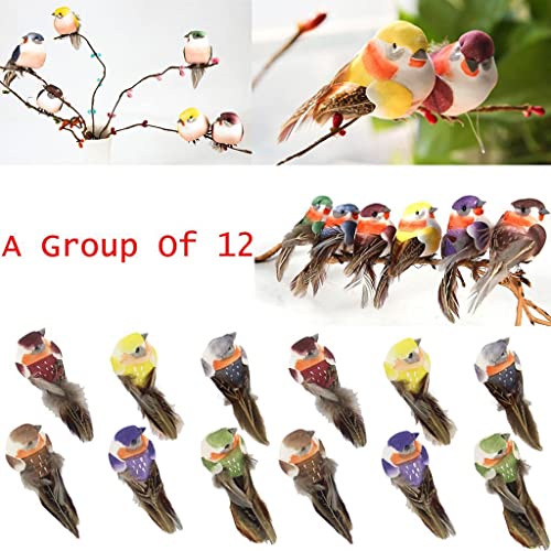 Decoración de aves artificiales para celebraciones, bodas y diseño de césped 3