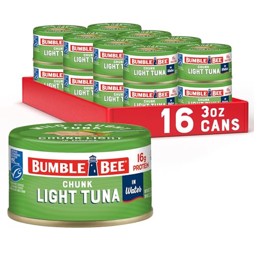 Bumble Bee Snackers Original Chunk Light Tuna, 3 oz (Pack of 16)
