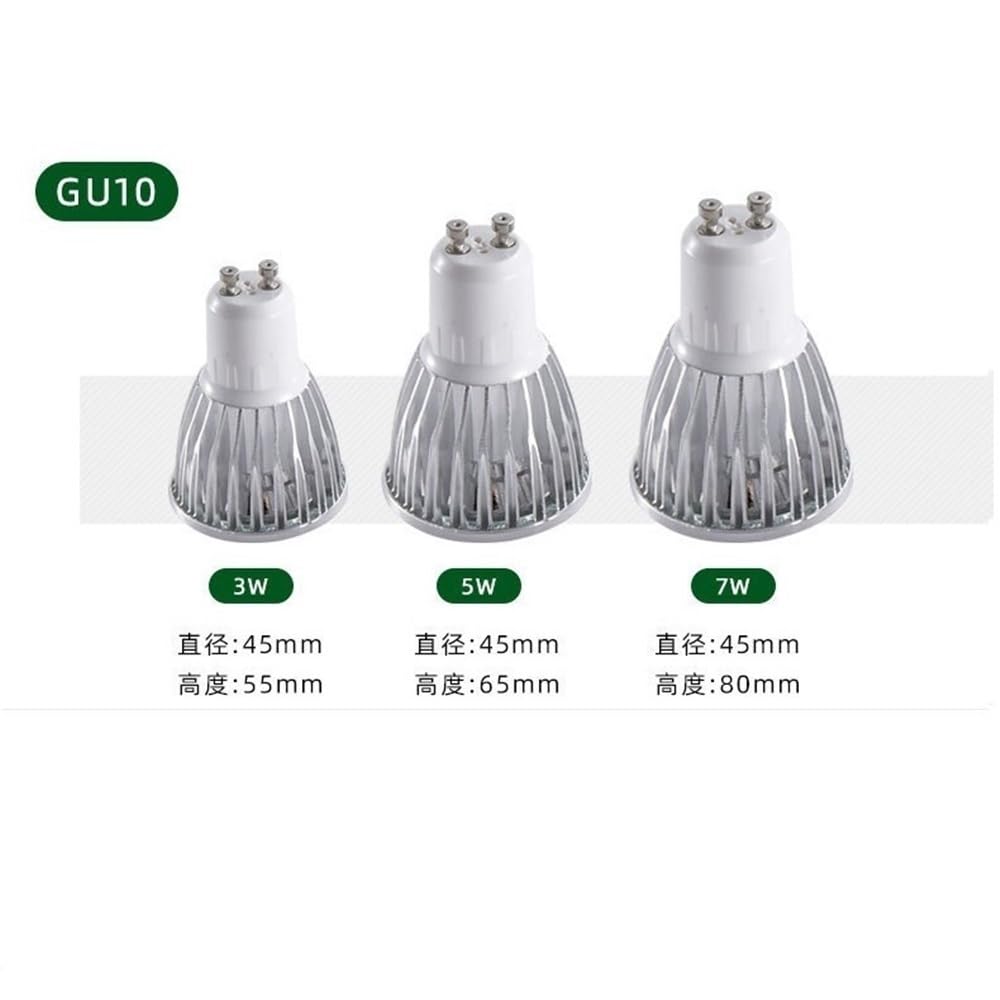 Iluminación Interior 20 Piezas/Lote Foco LED AC85-265V GU10/G5.3/E27 Lámpara de Tornillo Foco COB Lámpara de Aluminio