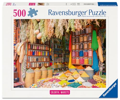 Puzzle 500 pièces : Marché aux épices Maroc Ravensburger France - vue 2