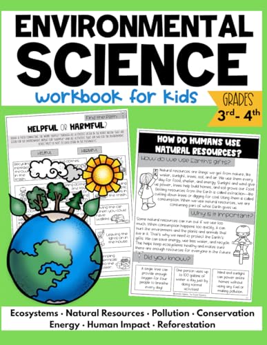 Environmental Science Workbook for Kids: Environmental Science Activity Book for