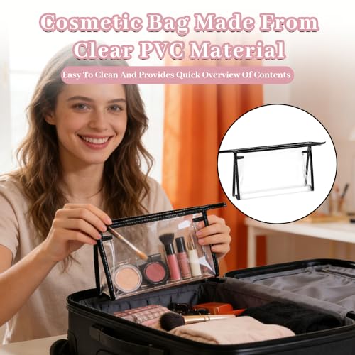 Vexaflow Schultertasche für Damen, Nylon Handtasche mit Tragegriff Oben, Damenmodetasche Set 2-in-1, Faltbare Schulhandtasche, 1 Umhängetasche, 1 Kosmetiktasche, für Schule & Reise, Alltag