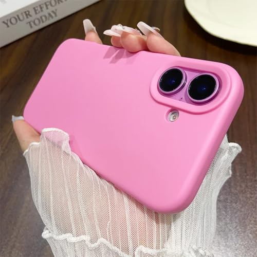 Coque iPhone 16 Pro antichoc rose protection souple pour téléphone portable